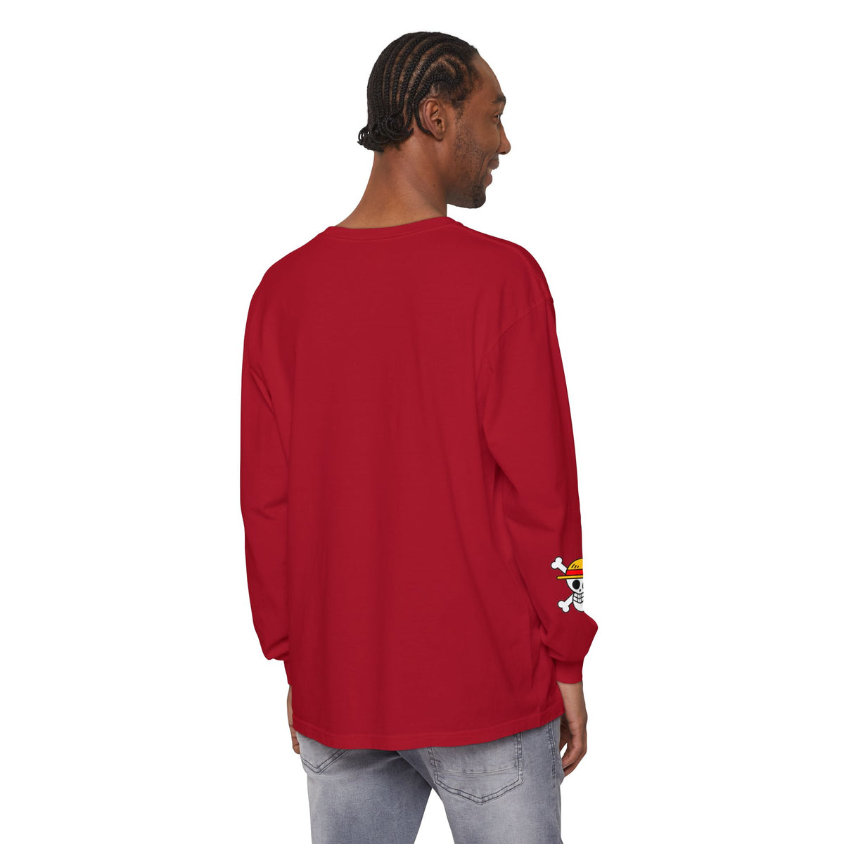 Crowned Monkey d luffy Anime Pirate Long Sleeve Tee