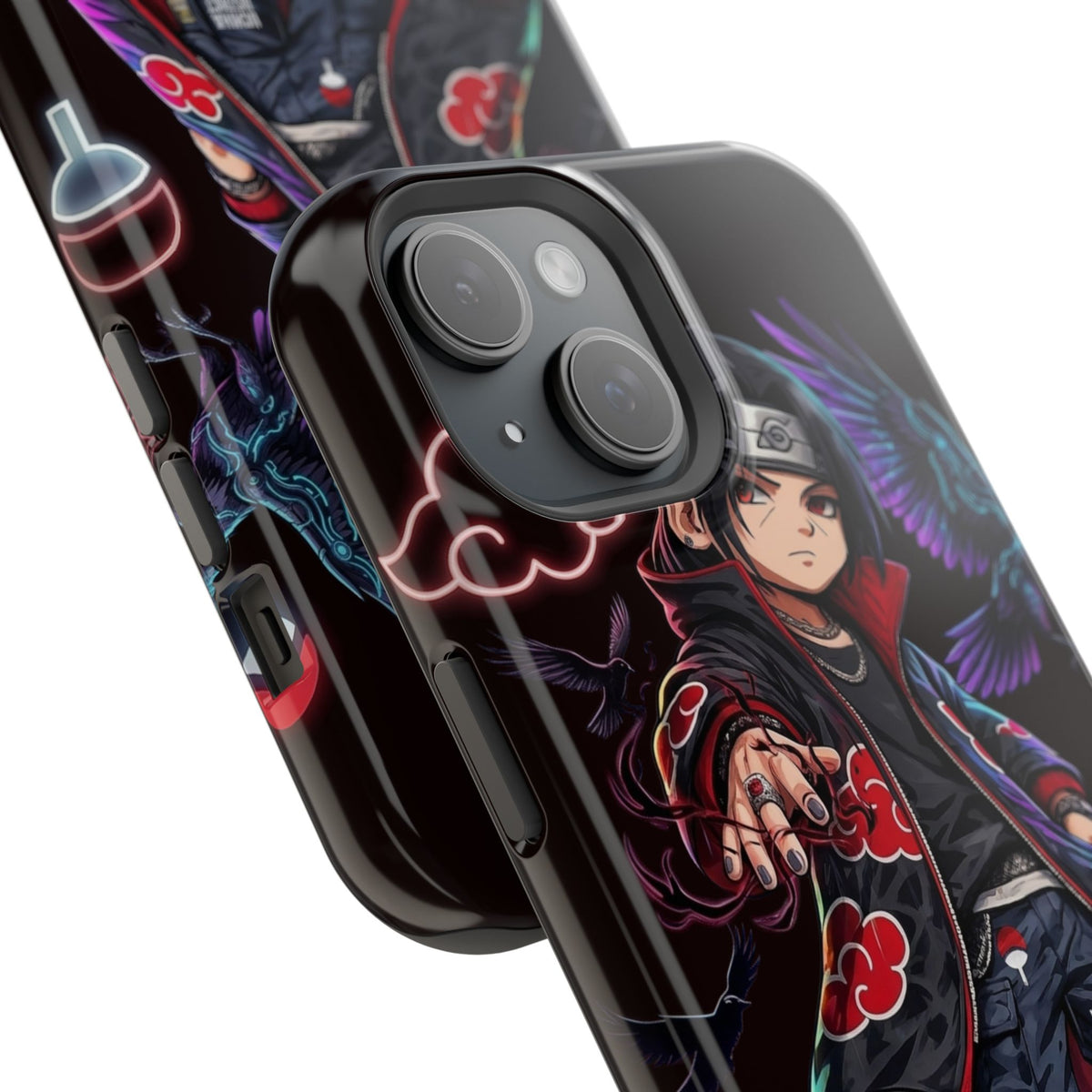 Anime Itachi-Inspired Magnetic Impact Phone Case — Akatsuki Style