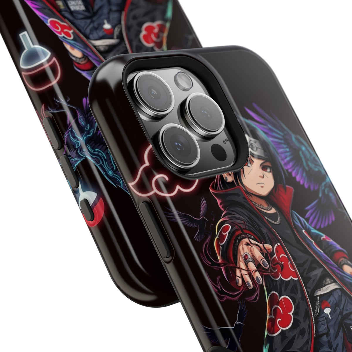 Anime Itachi-Inspired Magnetic Impact Phone Case — Akatsuki Style