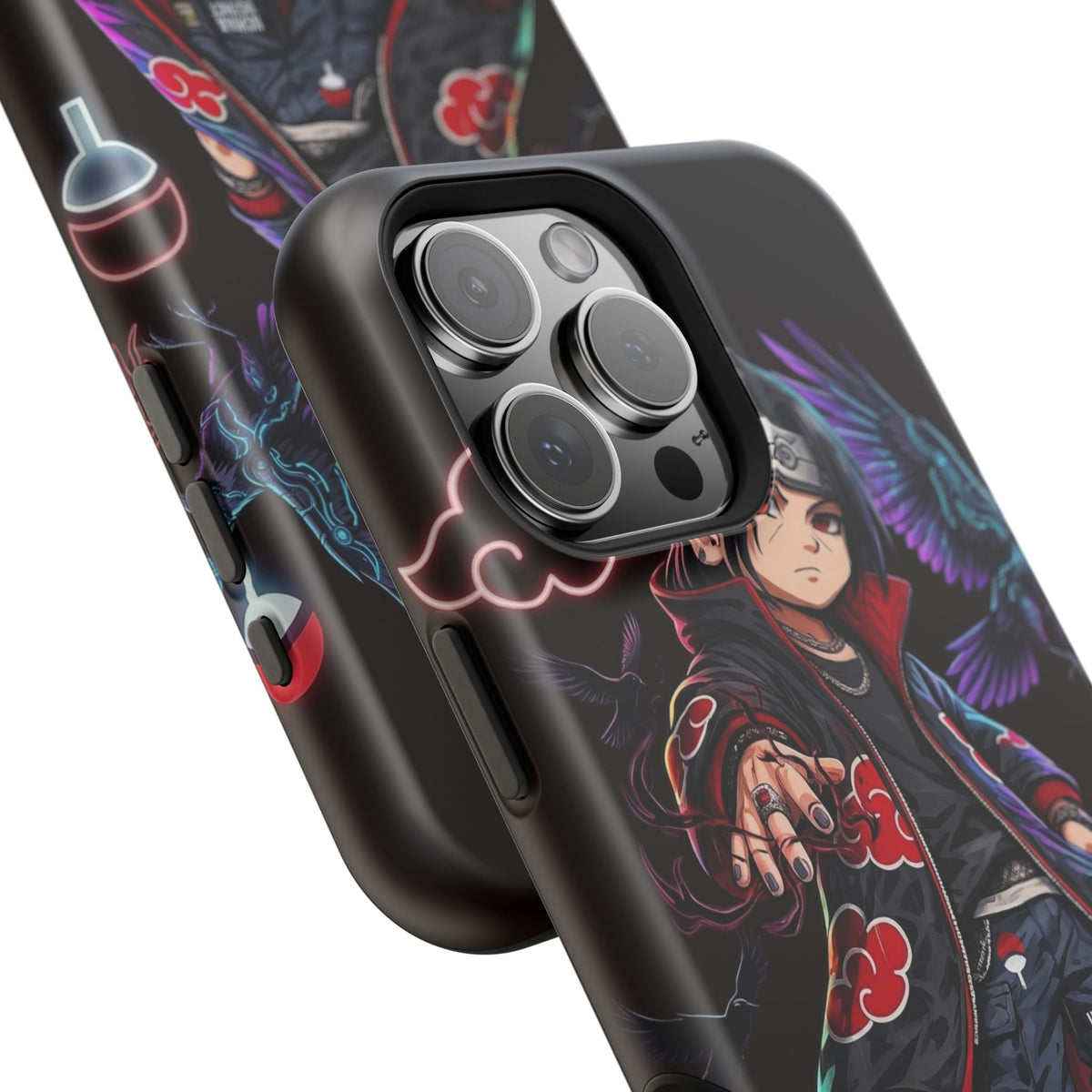 Anime Itachi-Inspired Magnetic Impact Phone Case — Akatsuki Style