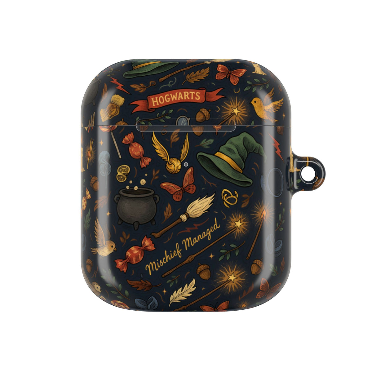 Hogwarts Magical Icons AirPod Case | Witch Hat Cauldron Wand Pattern