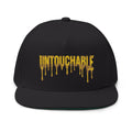 Untouchable gold drip Embroidered Cap | Flat Bill Hat