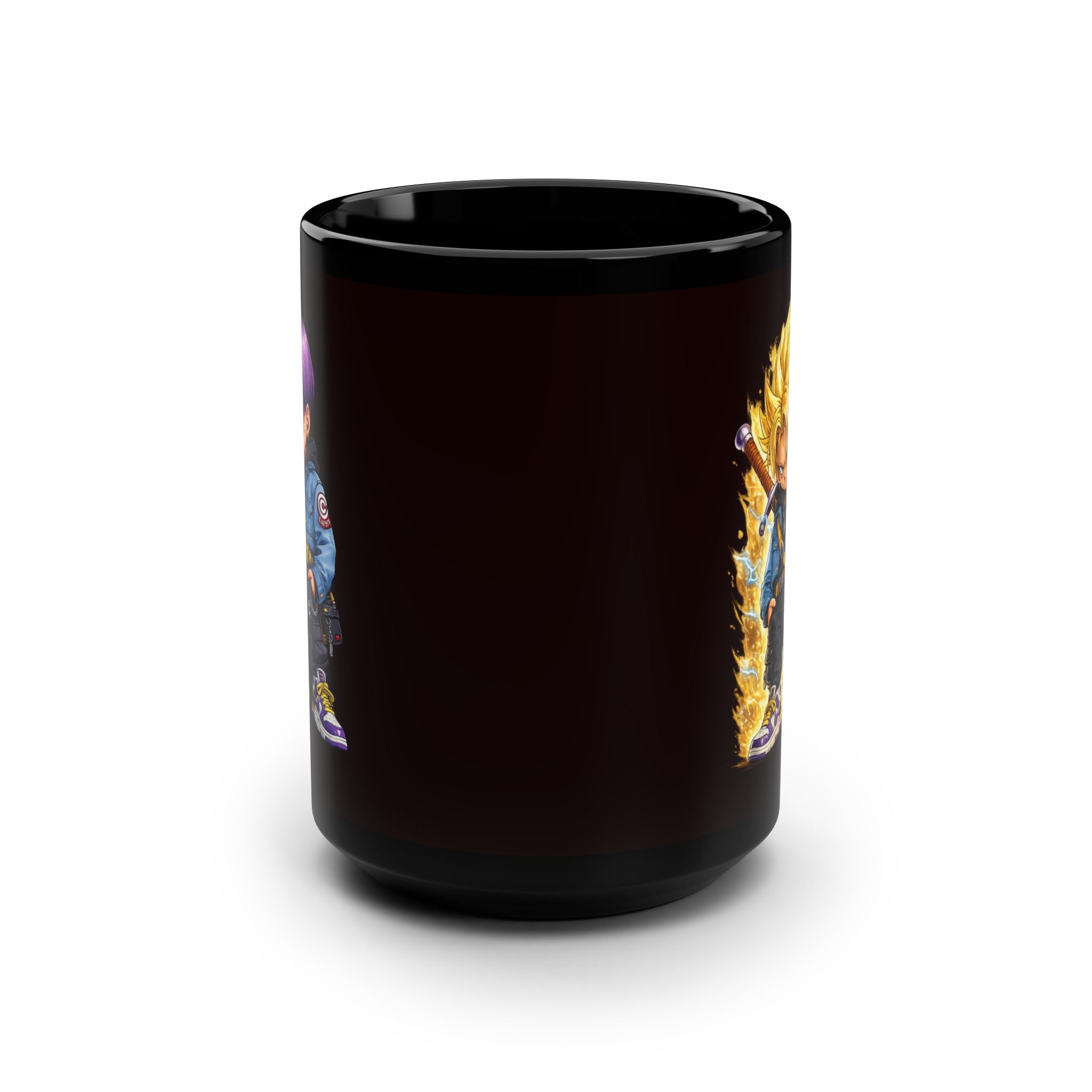 Saiyan base form|Super Saiyan Trunks Mug | Black Ceramic Coffee Cup