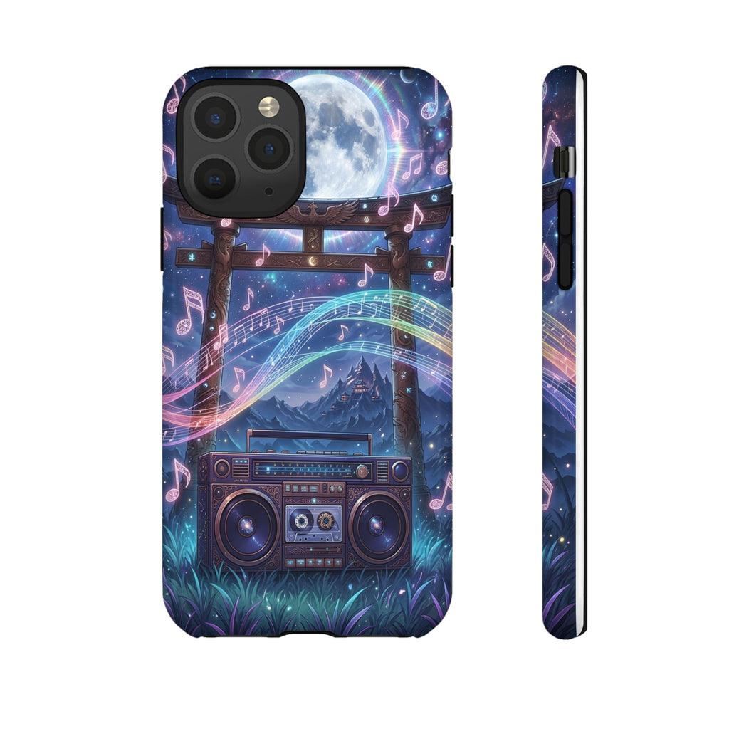 Moonlit Boombox Tough Case | Magical Music Night Phone Case