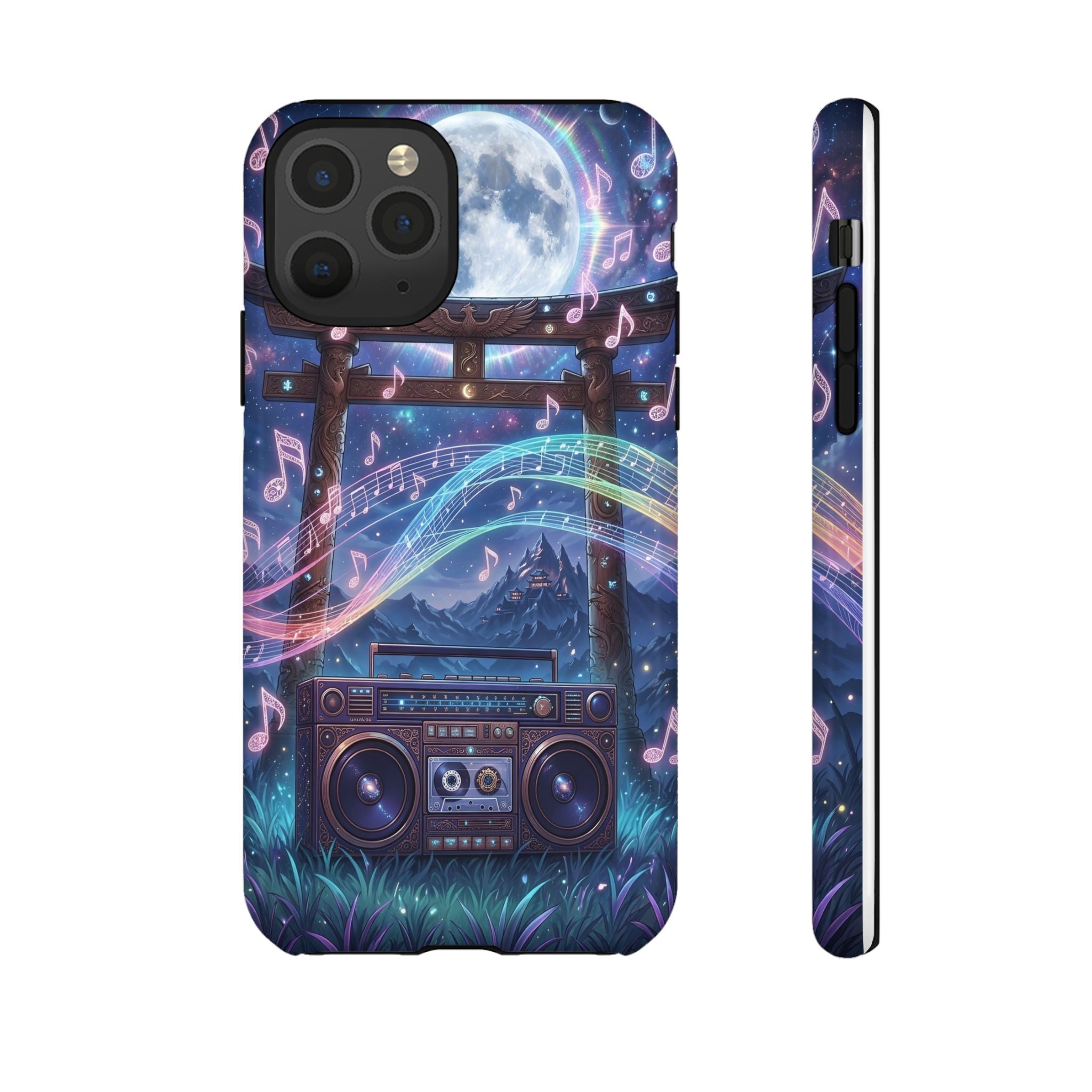 Moonlit Boombox Tough Case | Magical Music Night Phone Case