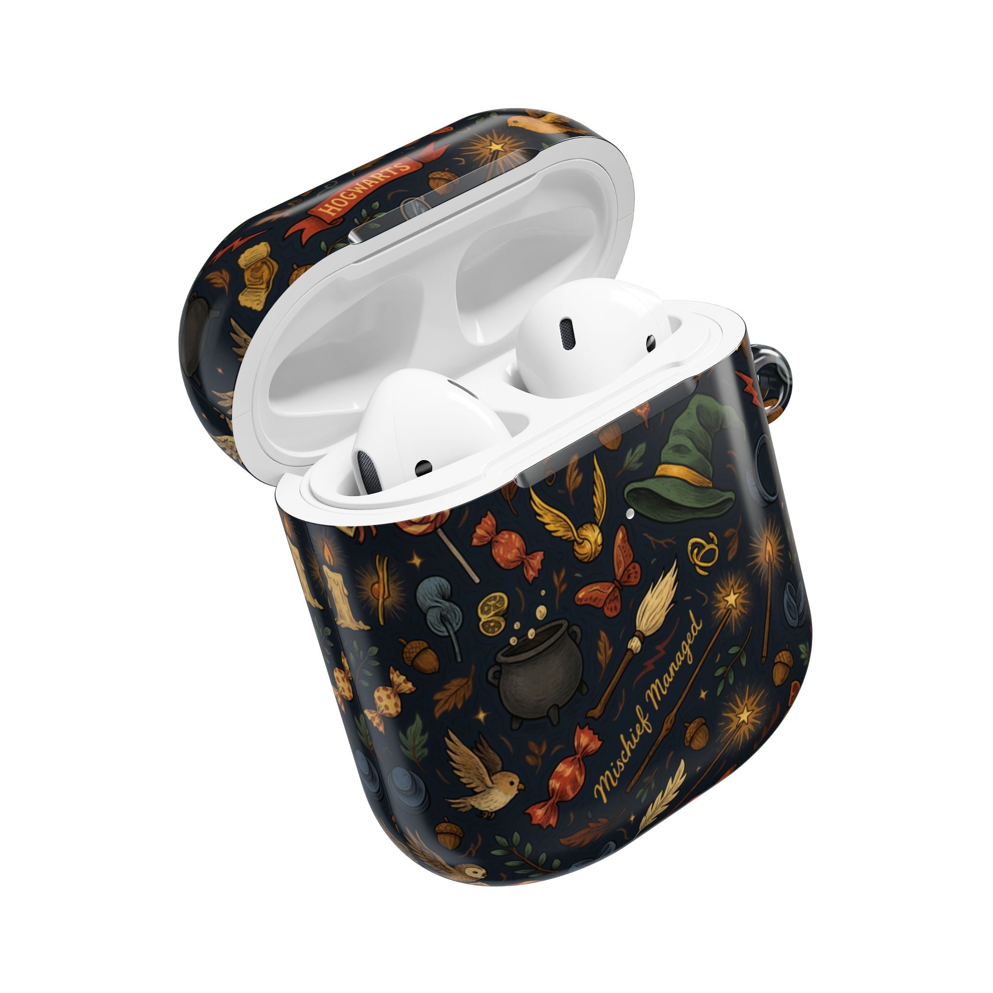 Hogwarts Magical Icons AirPod Case | Witch Hat Cauldron Wand Pattern