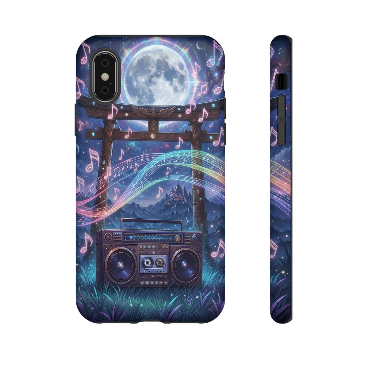 Moonlit Boombox Tough Case | Magical Music Night Phone Case