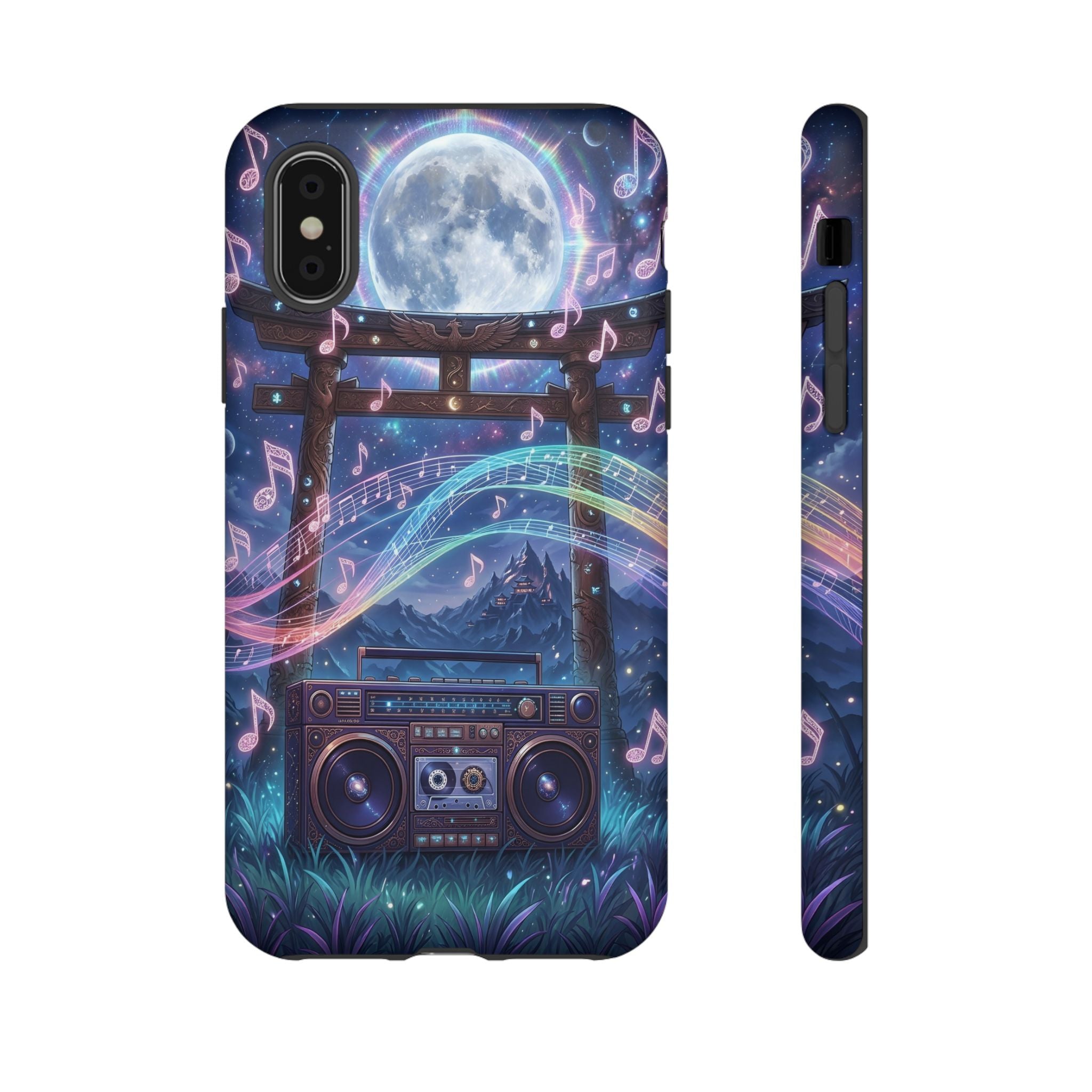 Moonlit Boombox Tough Case | Magical Music Night Phone Case