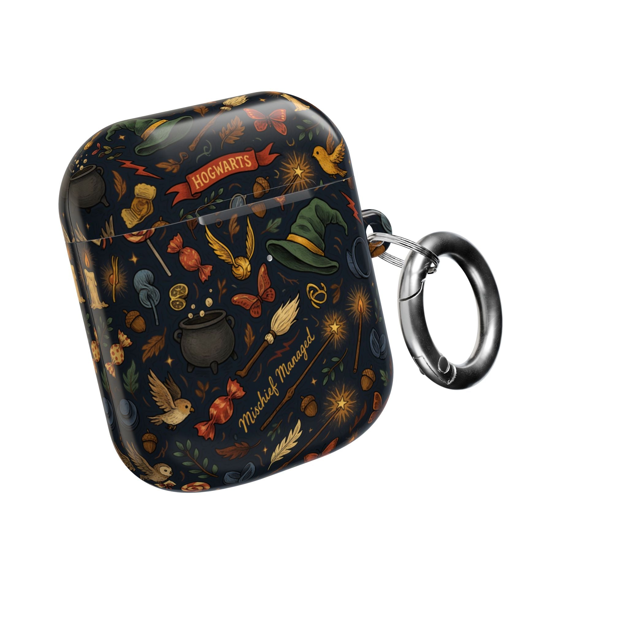 Hogwarts Magical Icons AirPod Case | Witch Hat Cauldron Wand Pattern