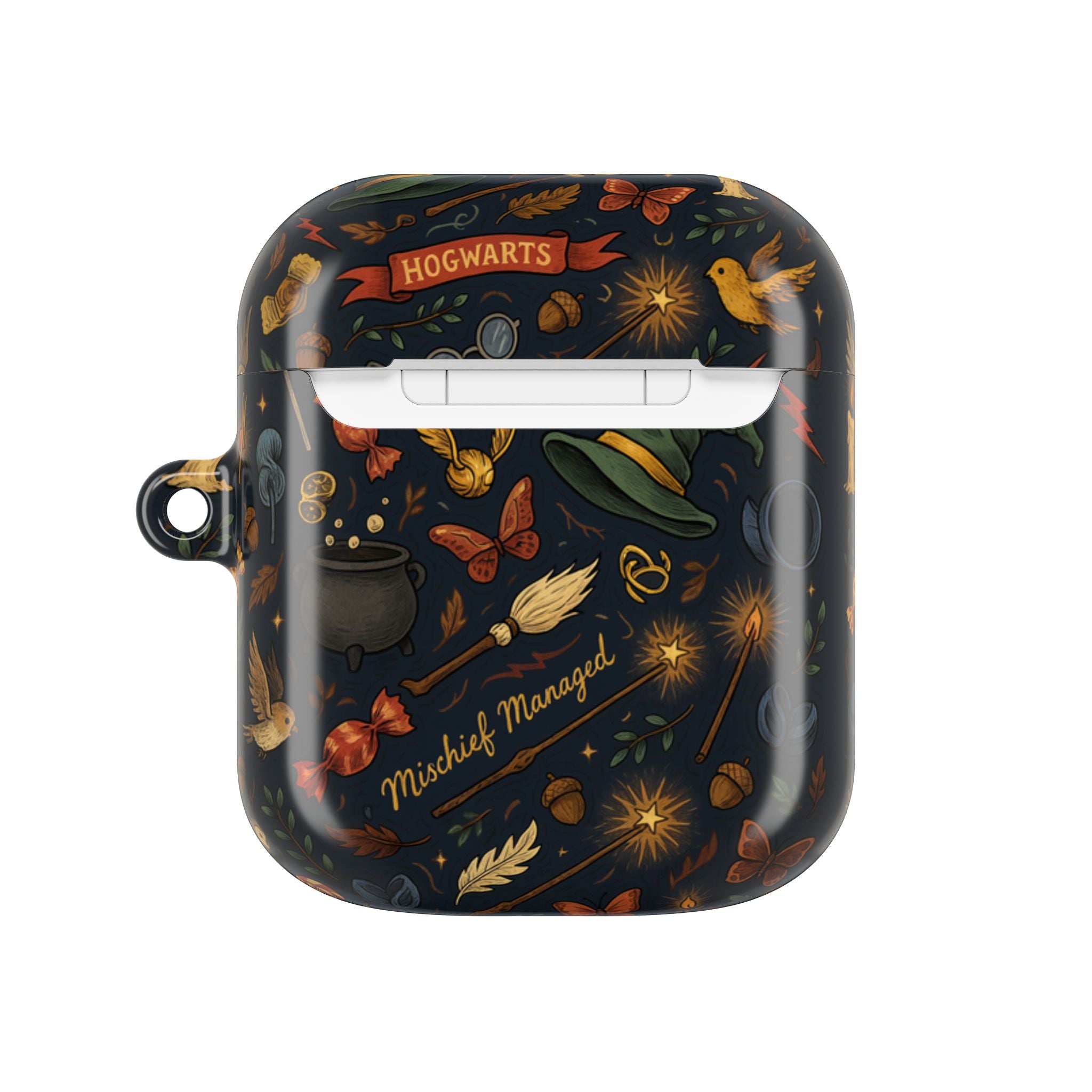 Hogwarts Magical Icons AirPod Case | Witch Hat Cauldron Wand Pattern