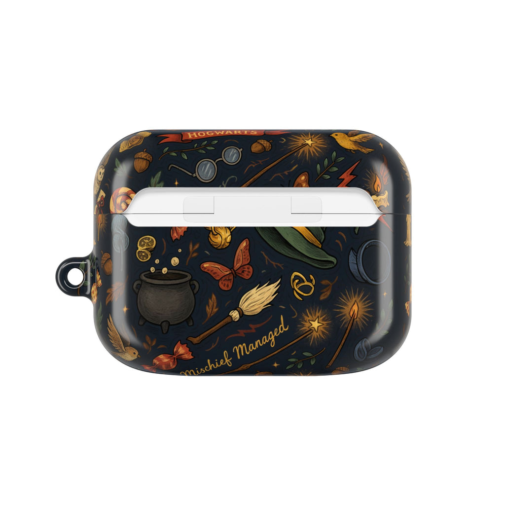 Hogwarts Magical Icons AirPod Case | Witch Hat Cauldron Wand Pattern