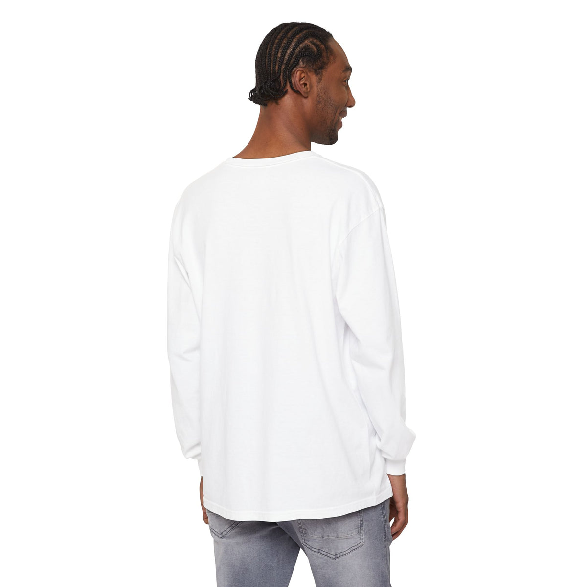 Hocus Paws Cat Witch Long Sleeve Tee — "Magic Happens When I Show Up" Halloween Shirt