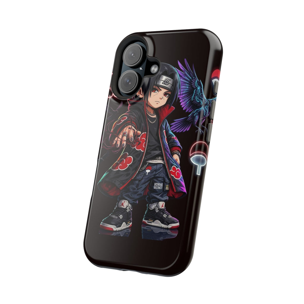 Anime Itachi-Inspired Magnetic Impact Phone Case — Akatsuki Style