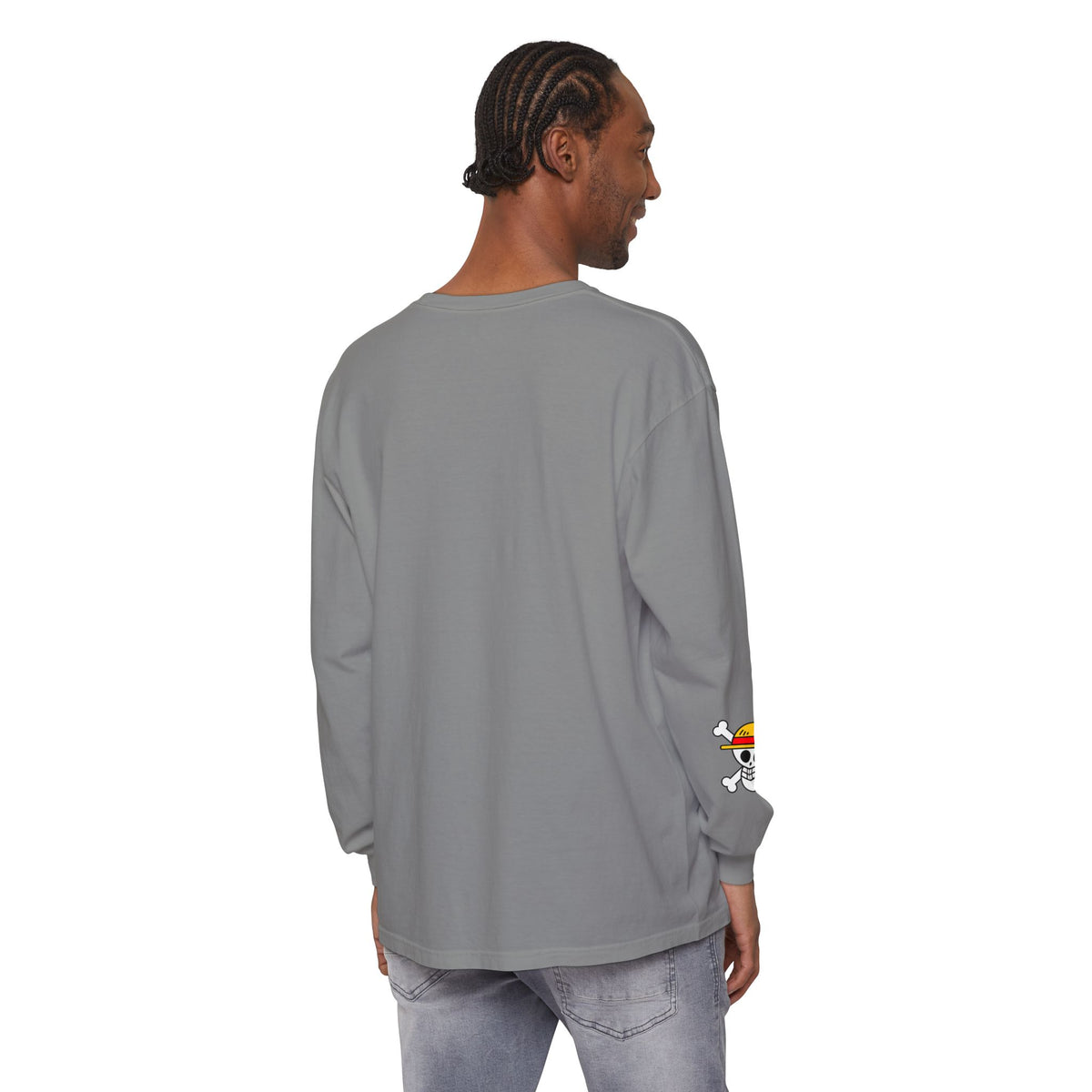 Crowned  Monkey d luffy Anime Pirate Long Sleeve Tee