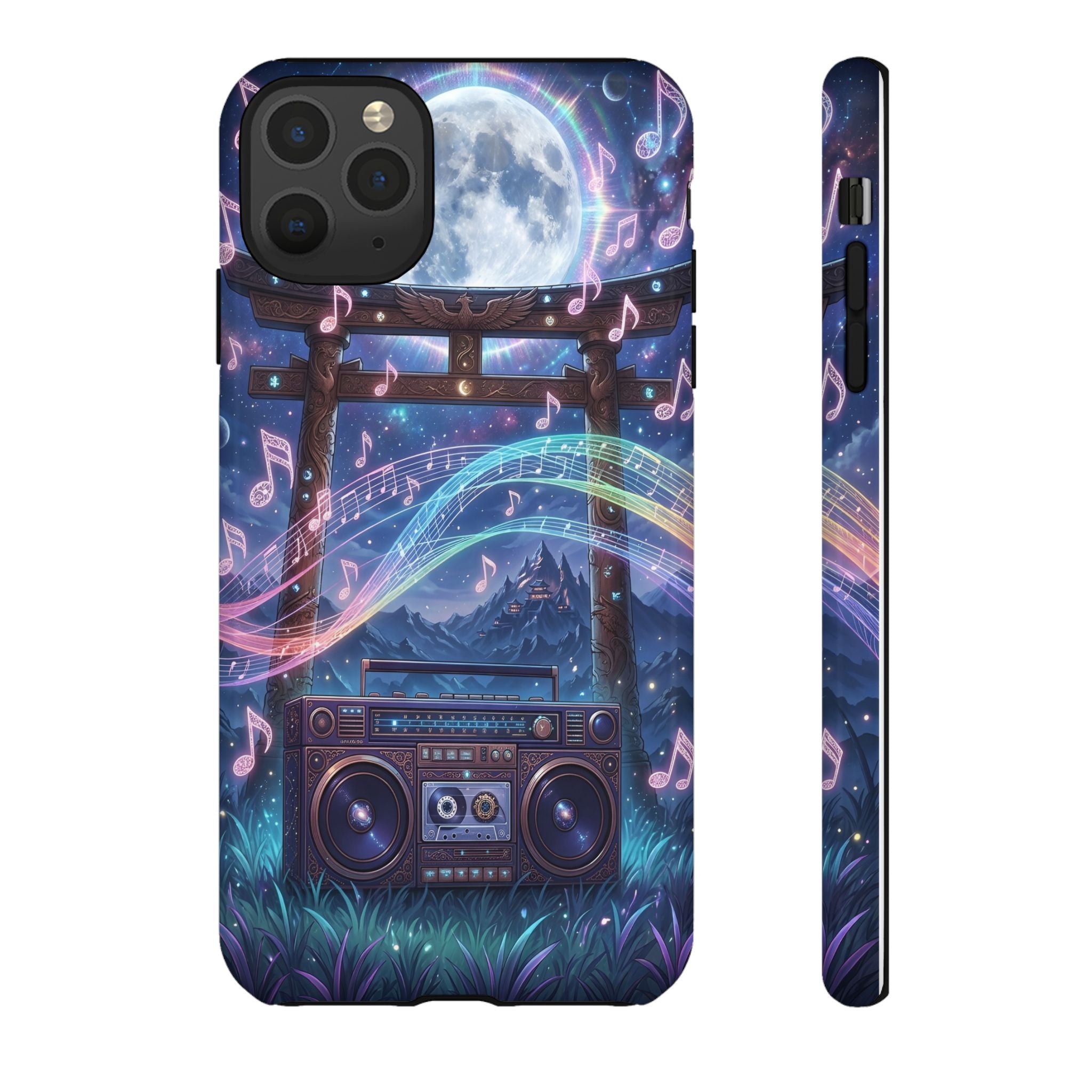 Moonlit Boombox Tough Case | Magical Music Night Phone Case