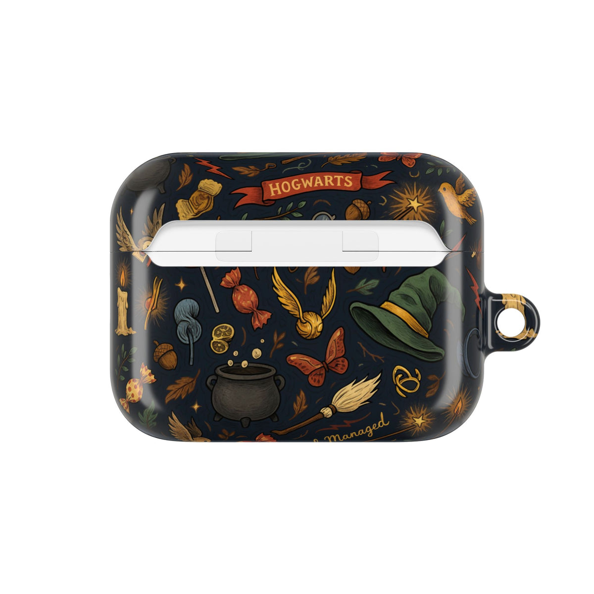 Hogwarts Magical Icons AirPod Case | Witch Hat Cauldron Wand Pattern