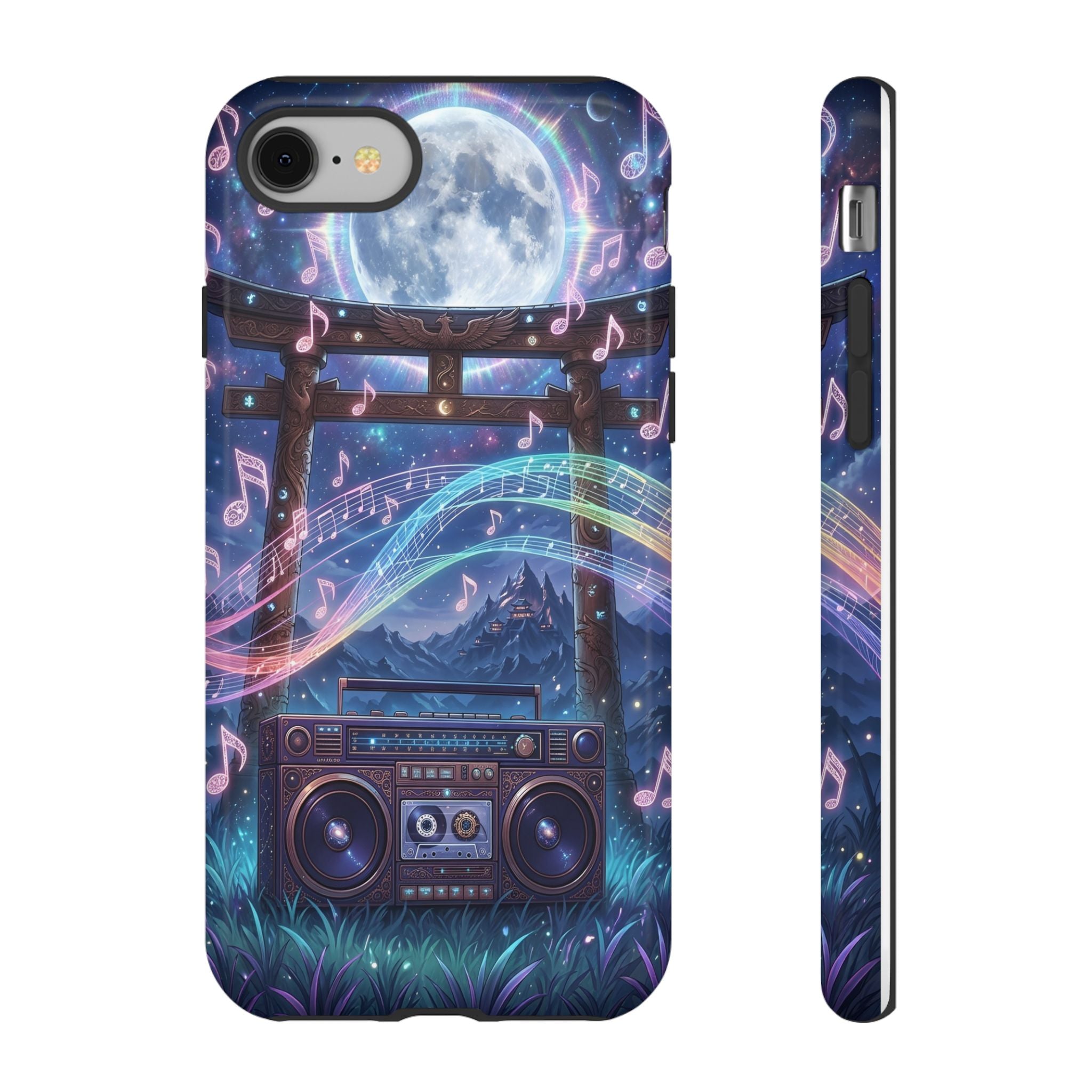 Moonlit Boombox Tough Case | Magical Music Night Phone Case