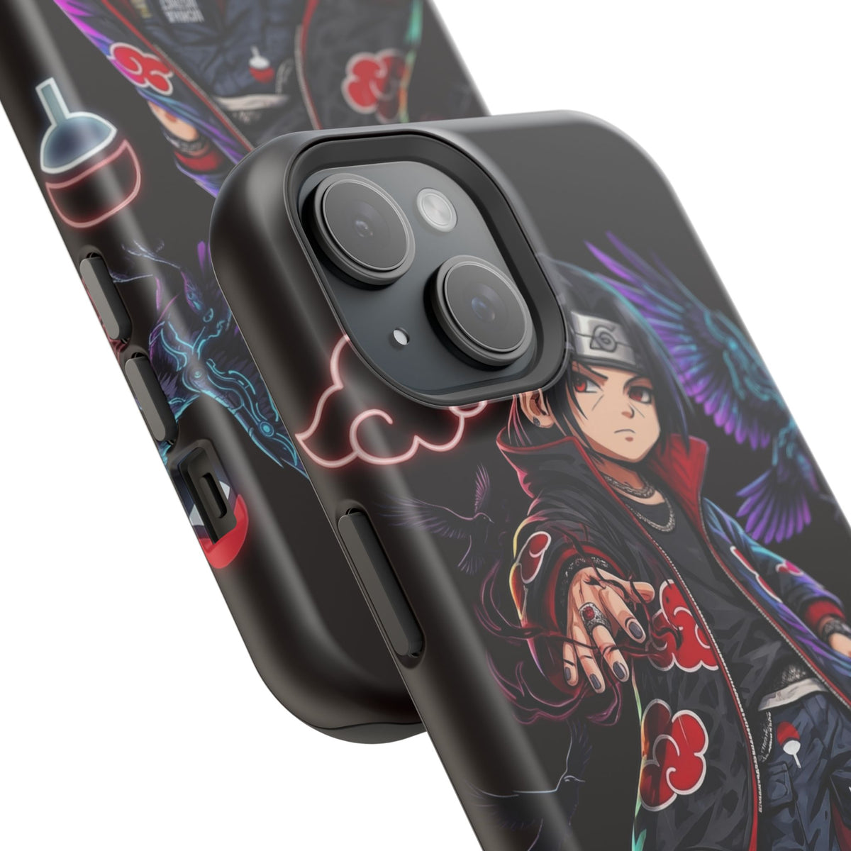 Anime Itachi-Inspired Magnetic Impact Phone Case — Akatsuki Style