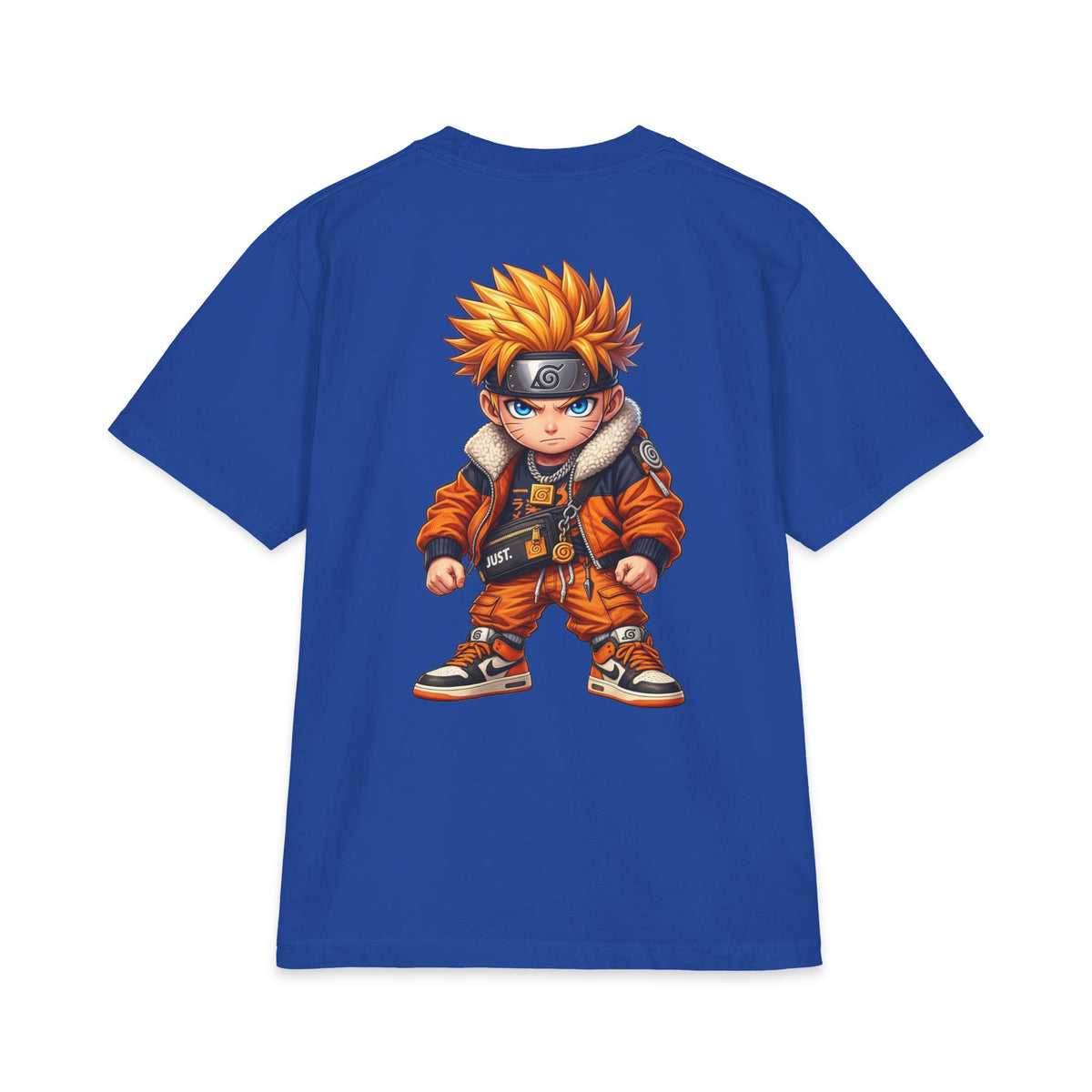 Naruto Flame Emblem Graphic T-Shirt — Chibi Naruto Streetwear Tee