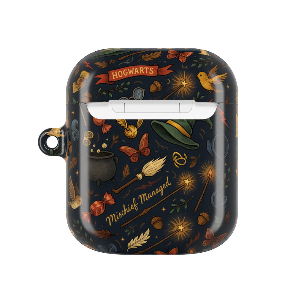 Hogwarts Magical Icons AirPod Case | Witch Hat Cauldron Wand Pattern
