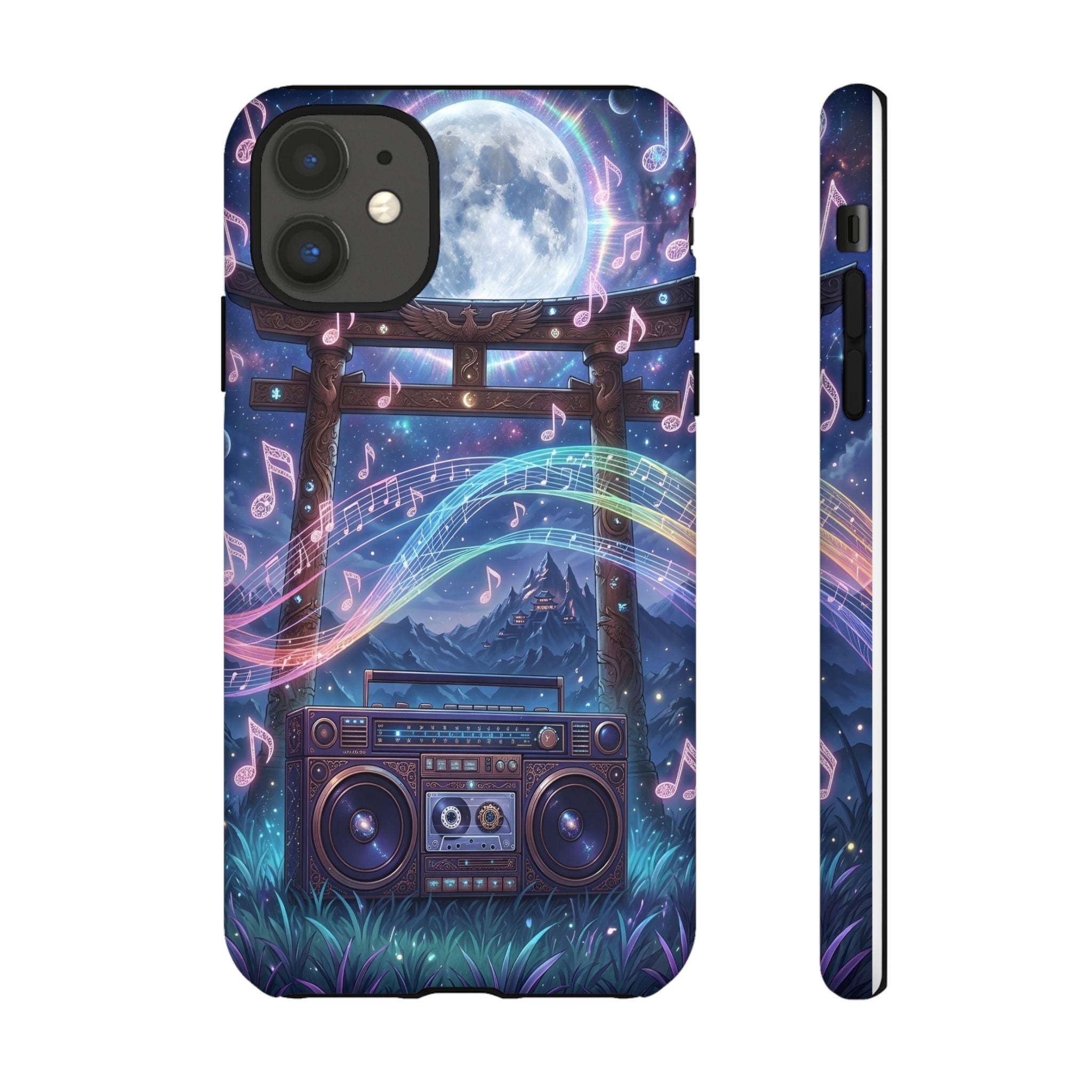 Moonlit Boombox Tough Case | Magical Music Night Phone Case