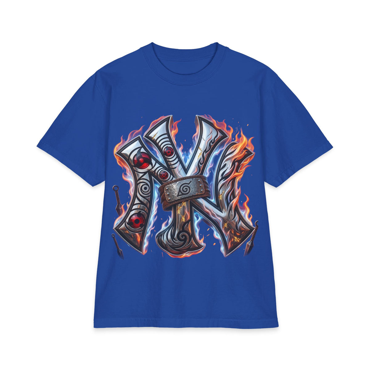 Naruto Flame Emblem Graphic T-Shirt — Chibi Naruto Streetwear Tee