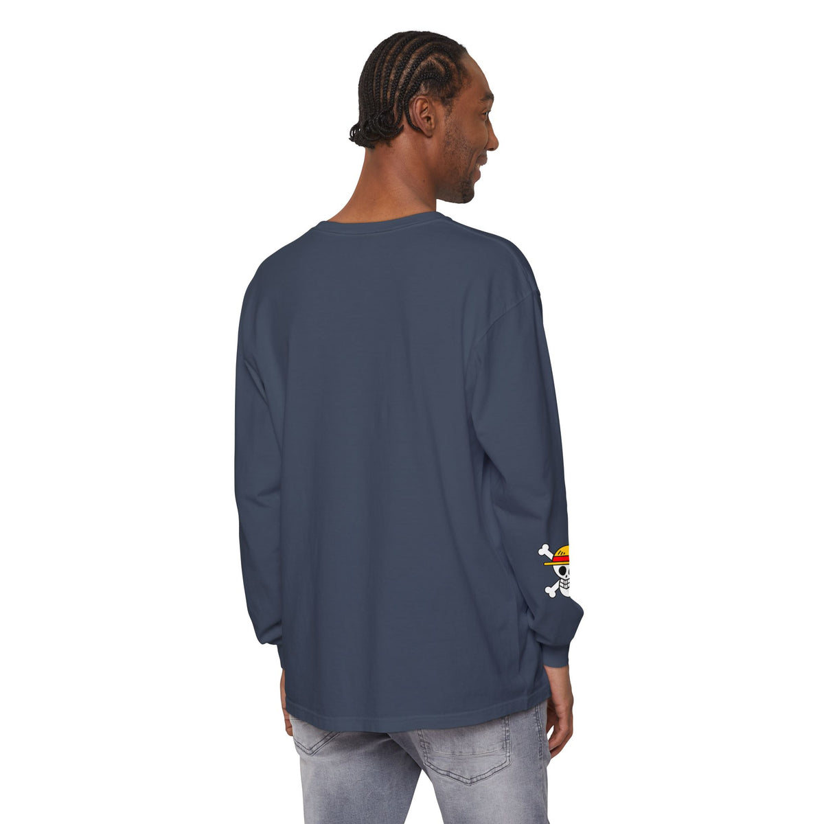 Crowned  Monkey d luffy Anime Pirate Long Sleeve Tee
