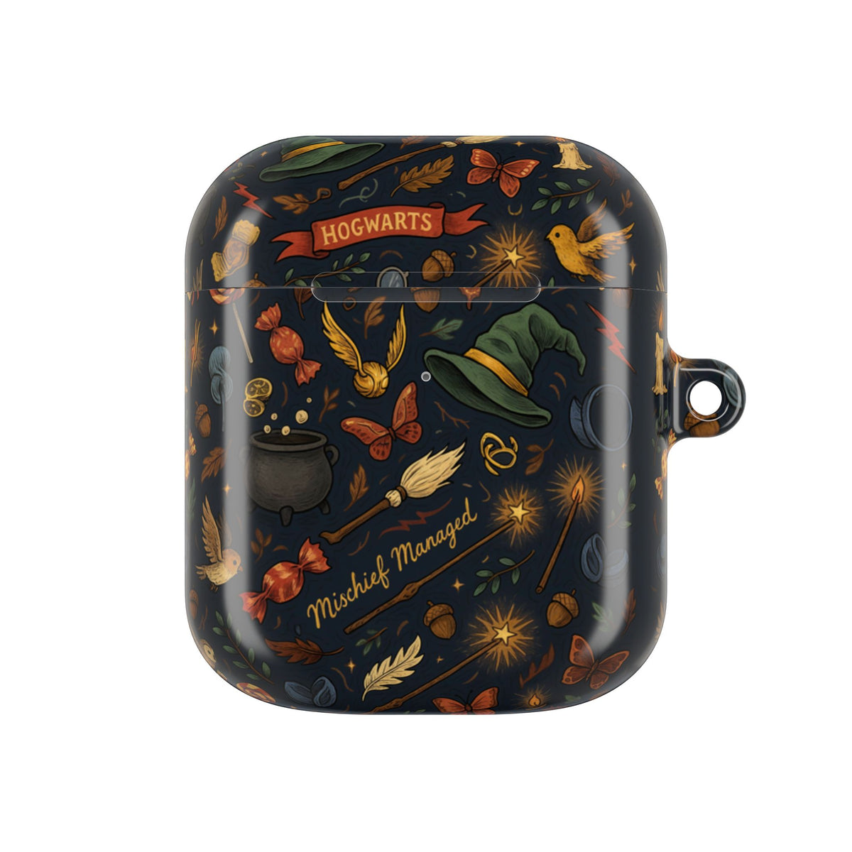 Hogwarts Magical Icons AirPod Case | Witch Hat Cauldron Wand Pattern