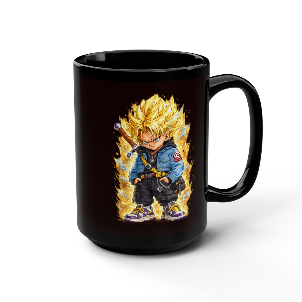 Saiyan base form|Super Saiyan Trunks Mug | Black Ceramic Coffee Cup