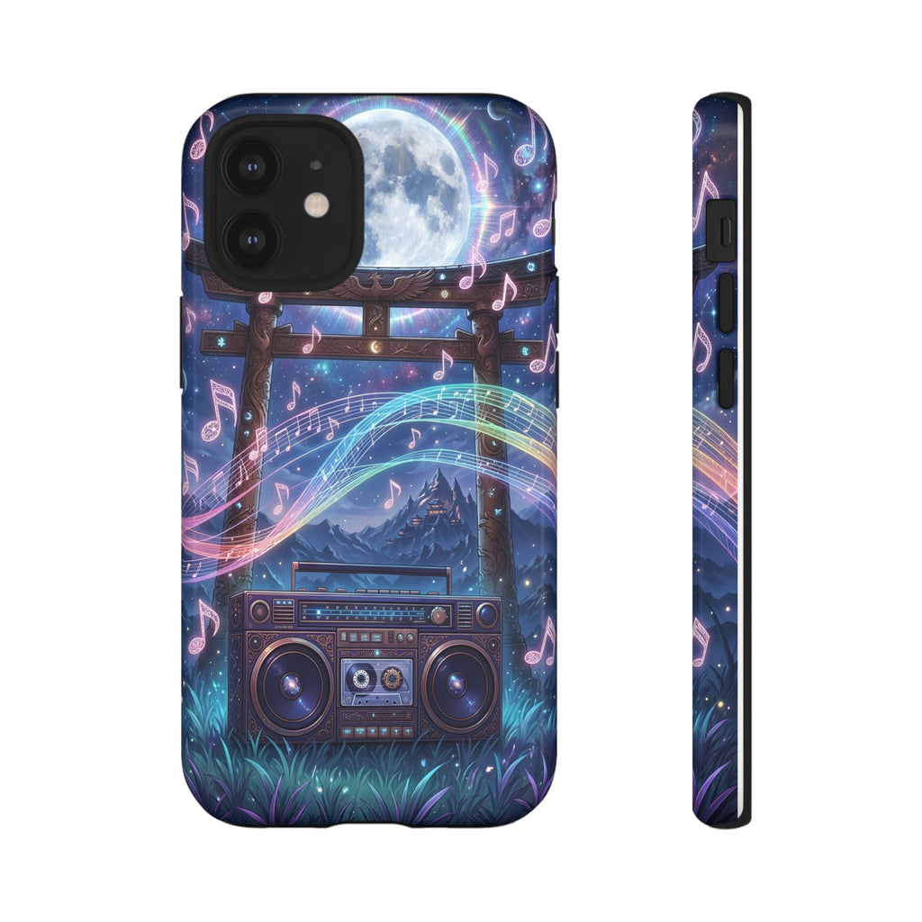 Moonlit Boombox Tough Case | Magical Music Night Phone Case