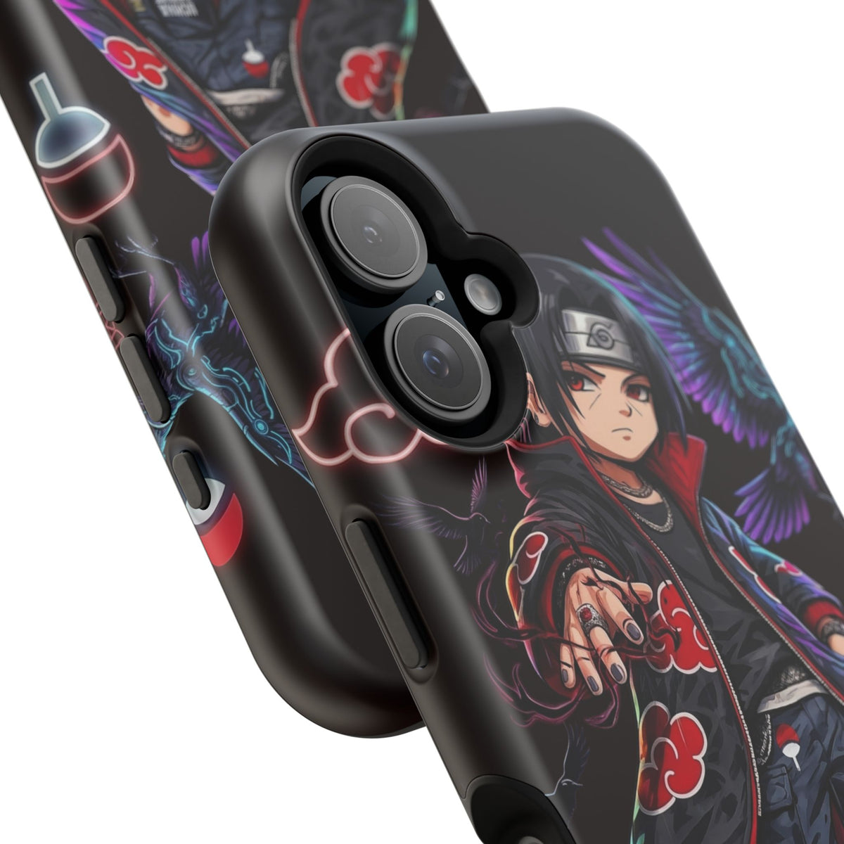 Anime Itachi-Inspired Magnetic Impact Phone Case — Akatsuki Style