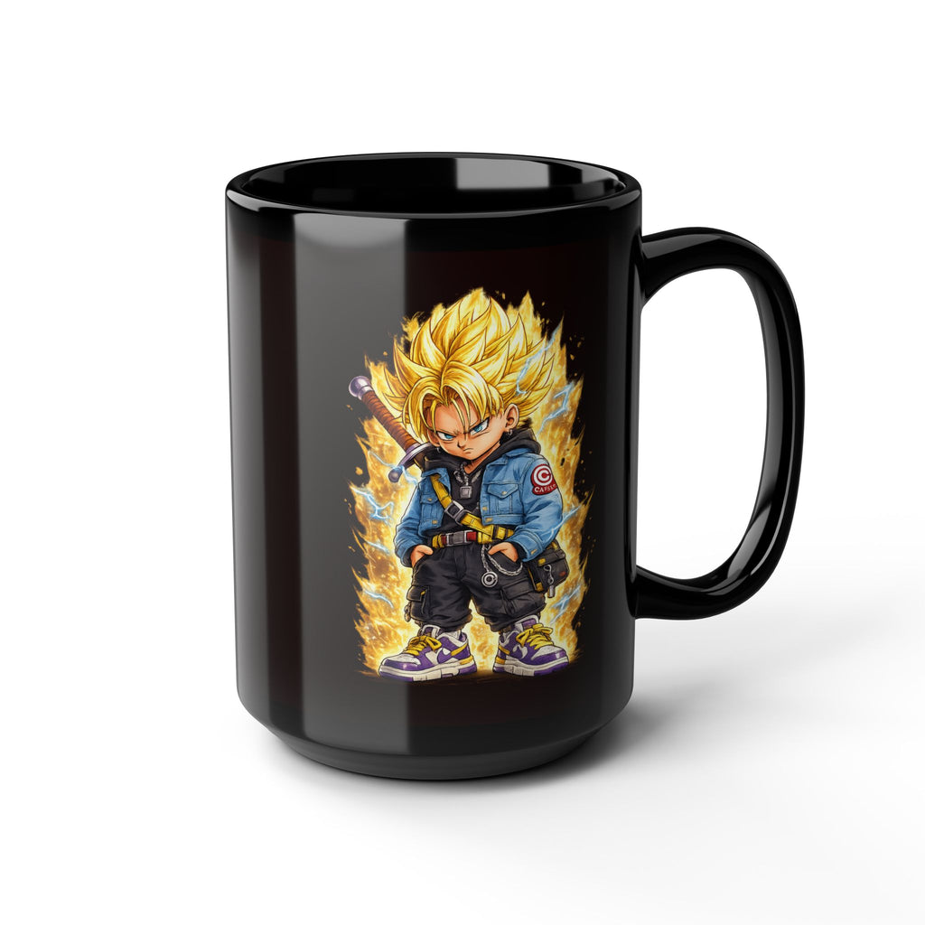 Saiyan base form|Super Saiyan Trunks Mug | Black Ceramic Coffee Cup