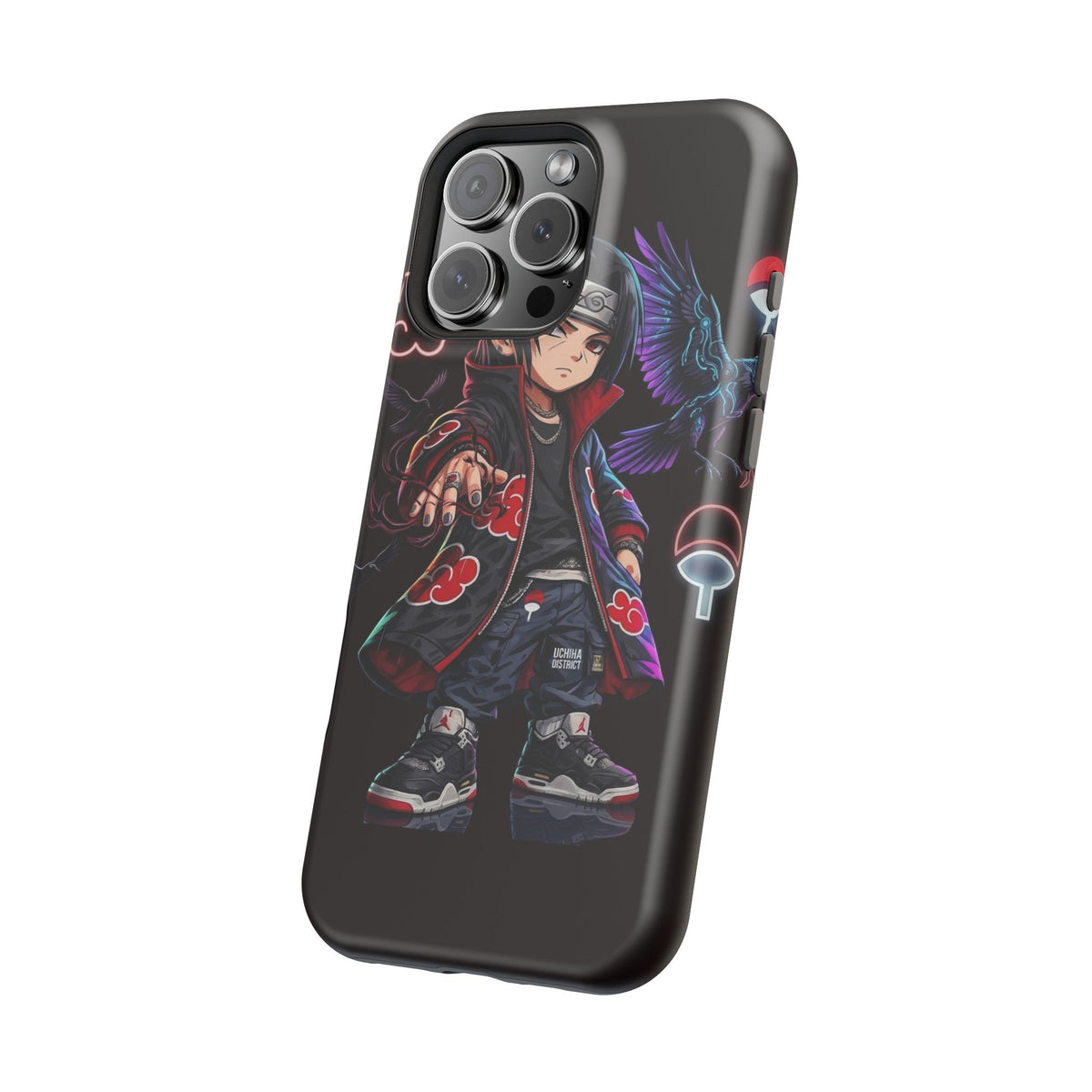 Anime Itachi-Inspired Magnetic Impact Phone Case — Akatsuki Style