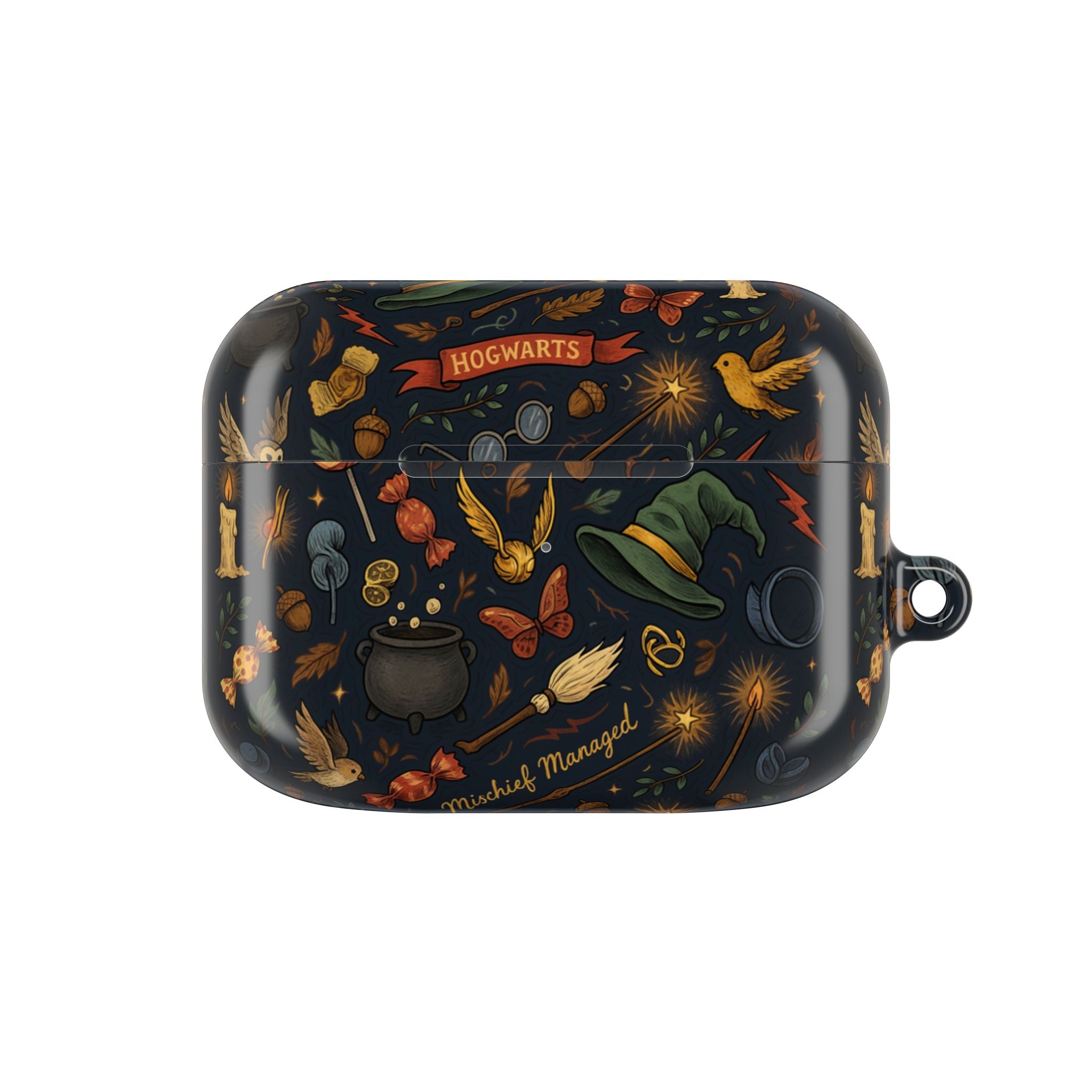 Hogwarts Magical Icons AirPod Case | Witch Hat Cauldron Wand Pattern