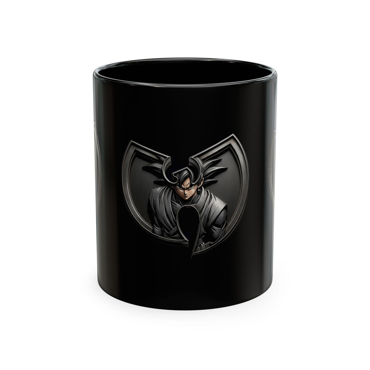 wu tang x Goku Black Ceramic Mug — Norse Warrior Coffee Cup