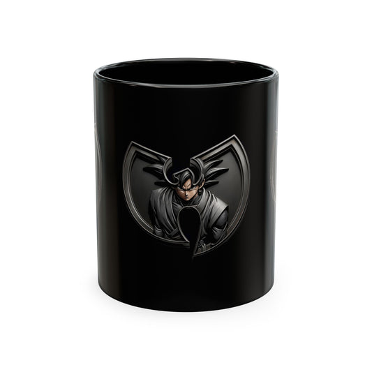 wu tang x Goku Black Ceramic Mug — Norse Warrior Coffee Cup