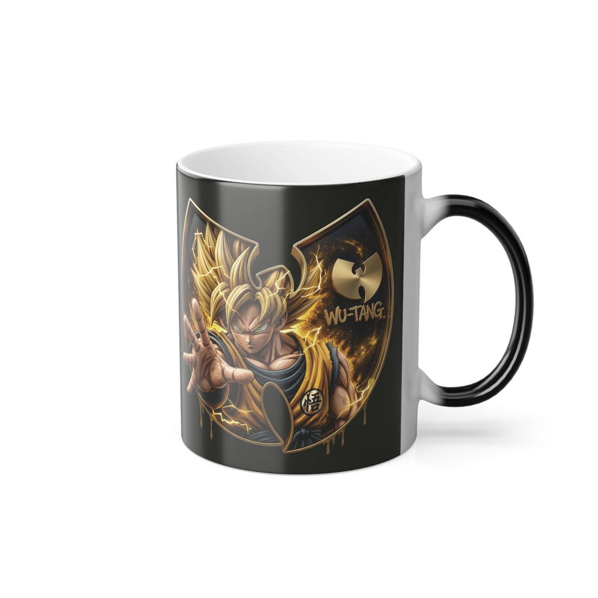 wutang x super saiyan goku Color Morphing Mug —  Emblem (11 oz)
