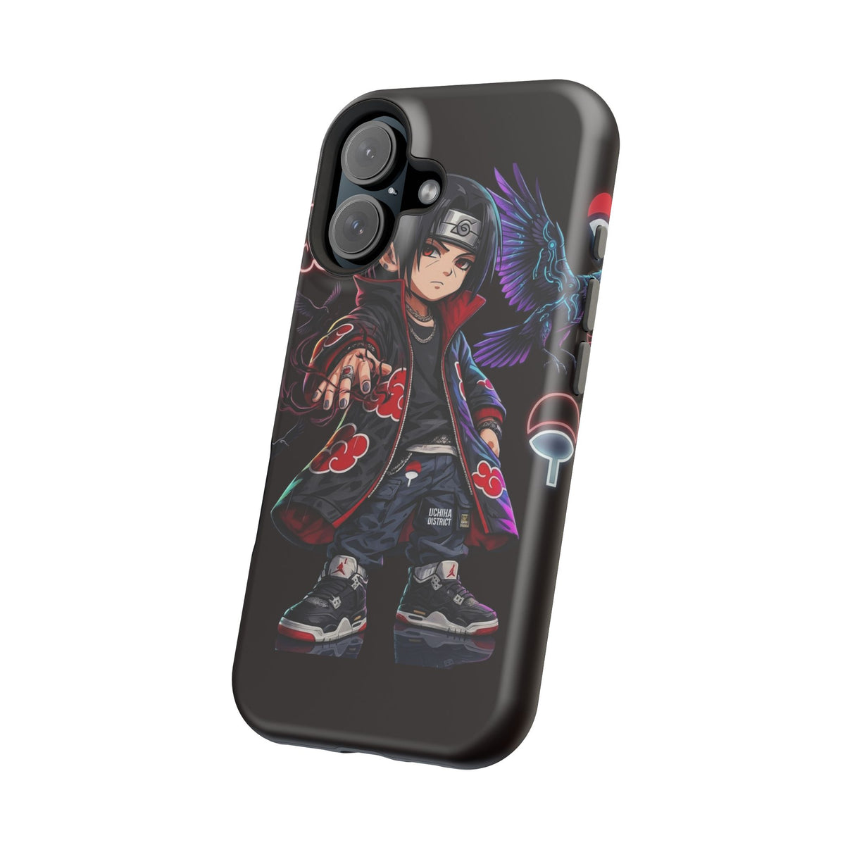 Anime Itachi-Inspired Magnetic Impact Phone Case — Akatsuki Style