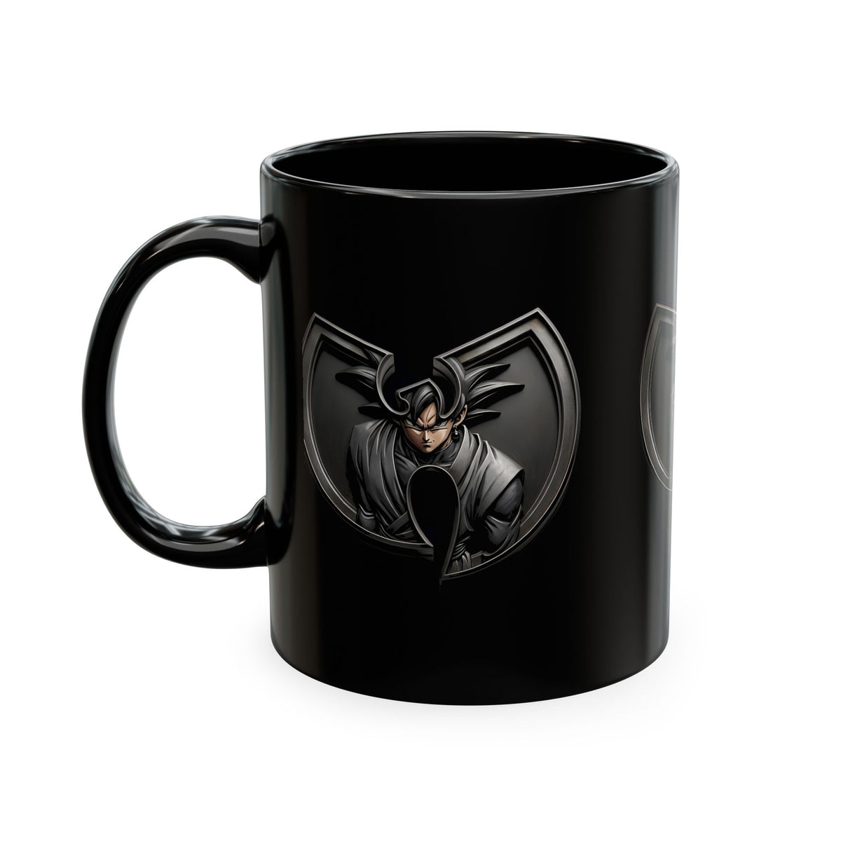 wu tang x Goku Black Ceramic Mug — Norse Warrior Coffee Cup