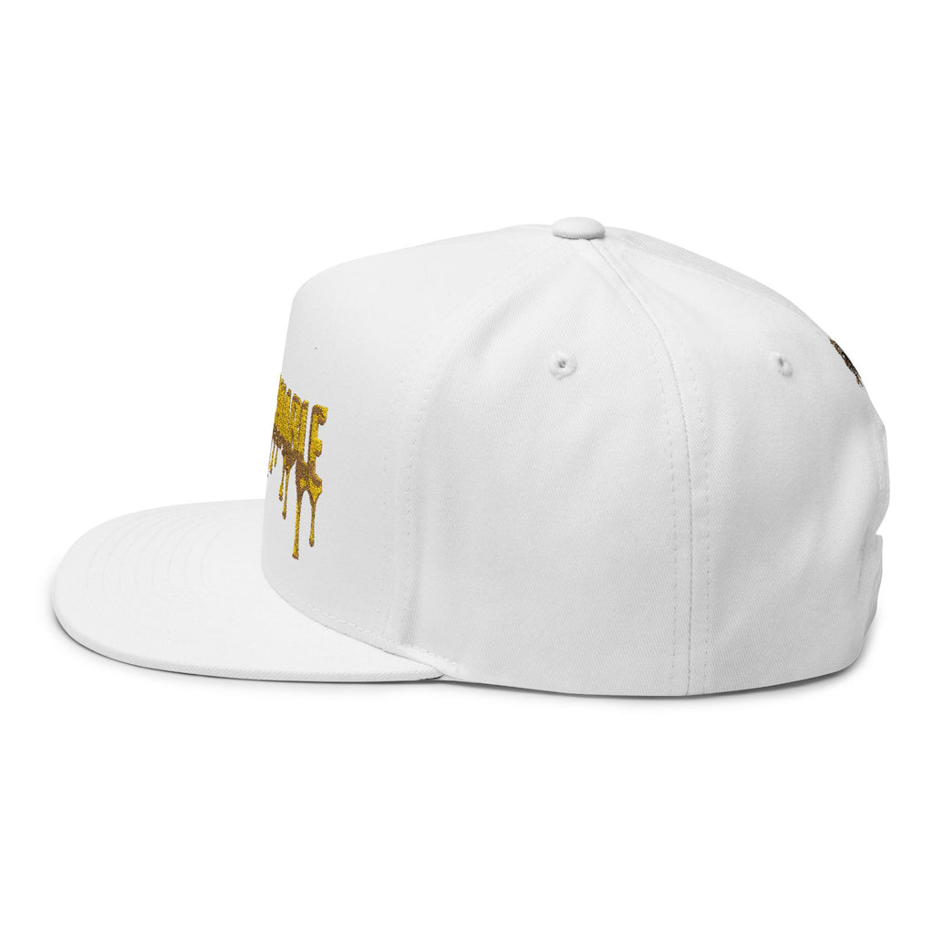 Untouchable gold drip Embroidered Cap | Flat Bill Hat