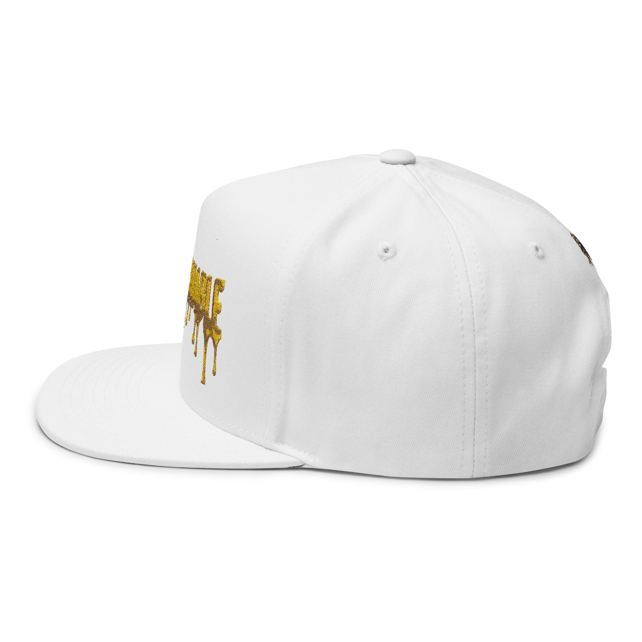 Untouchable gold drip Embroidered Cap | Flat Bill Hat
