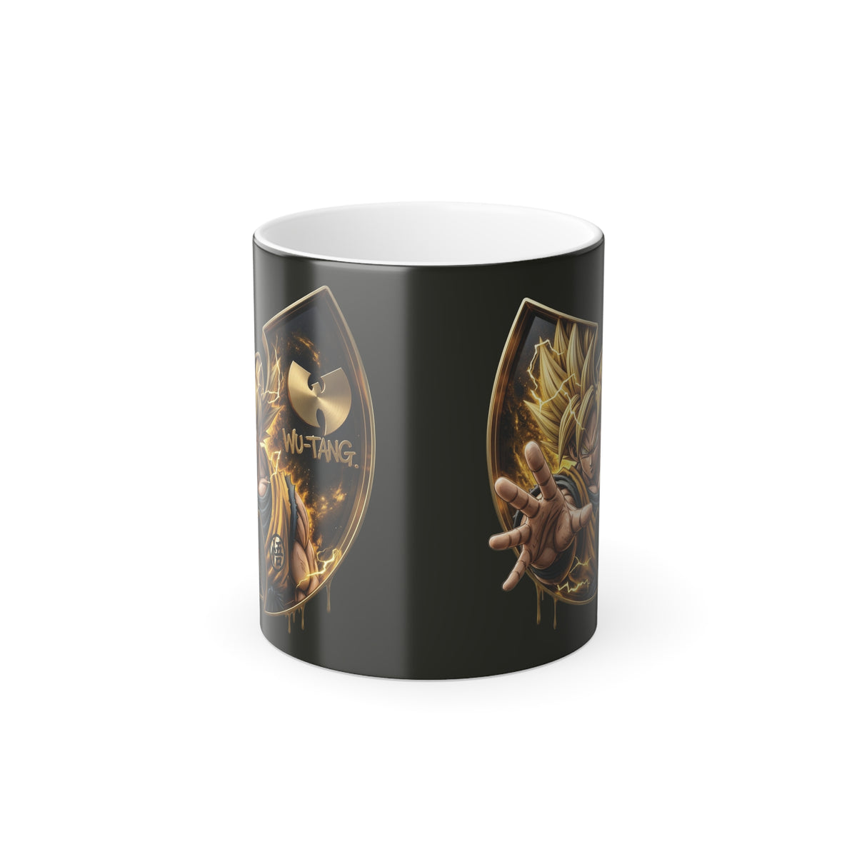 wutang x super saiyan goku Color Morphing Mug —  Emblem (11 oz)