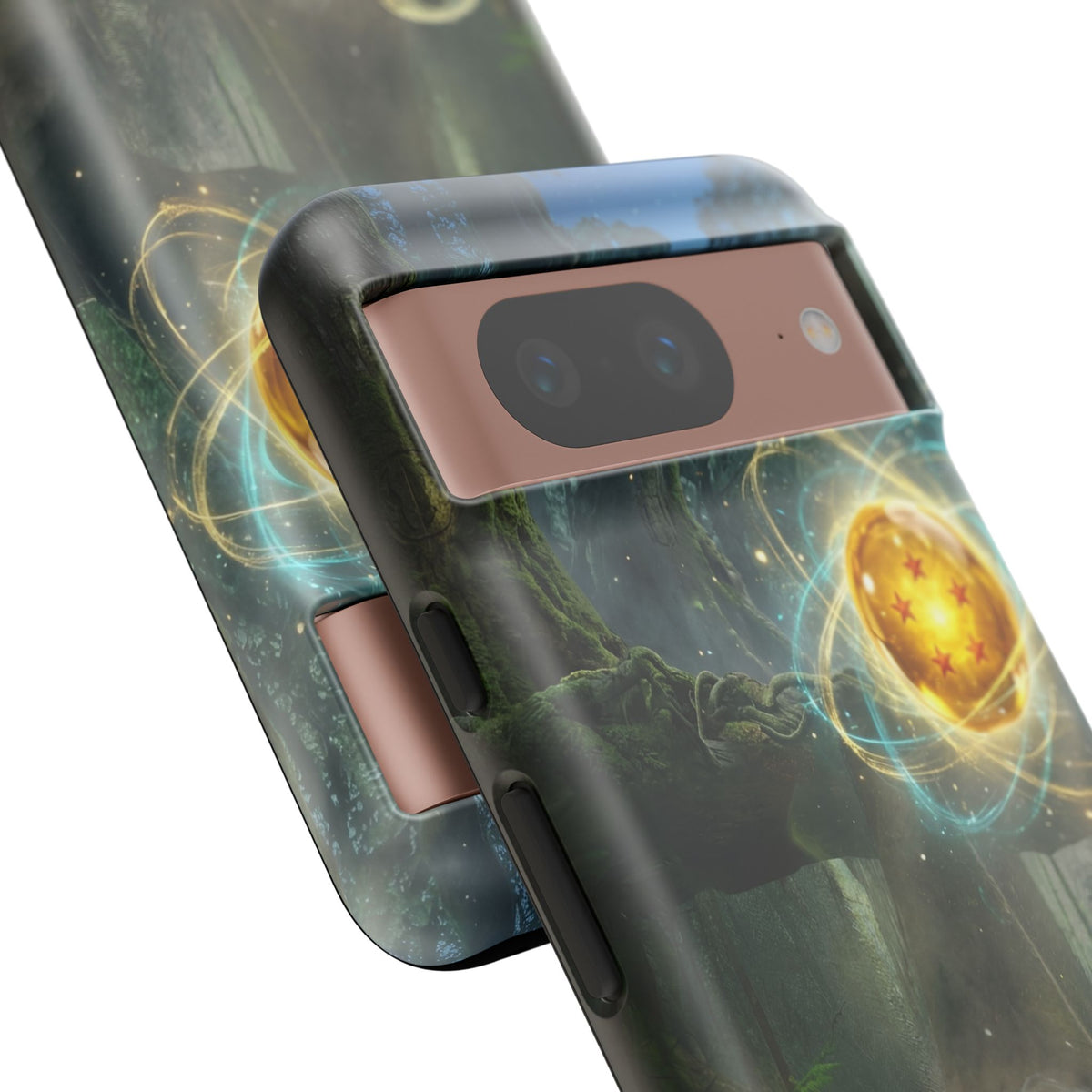Grogu Dragonball Galaxy Forest Phone Case — Cute Baby Alien Magic Orb Design