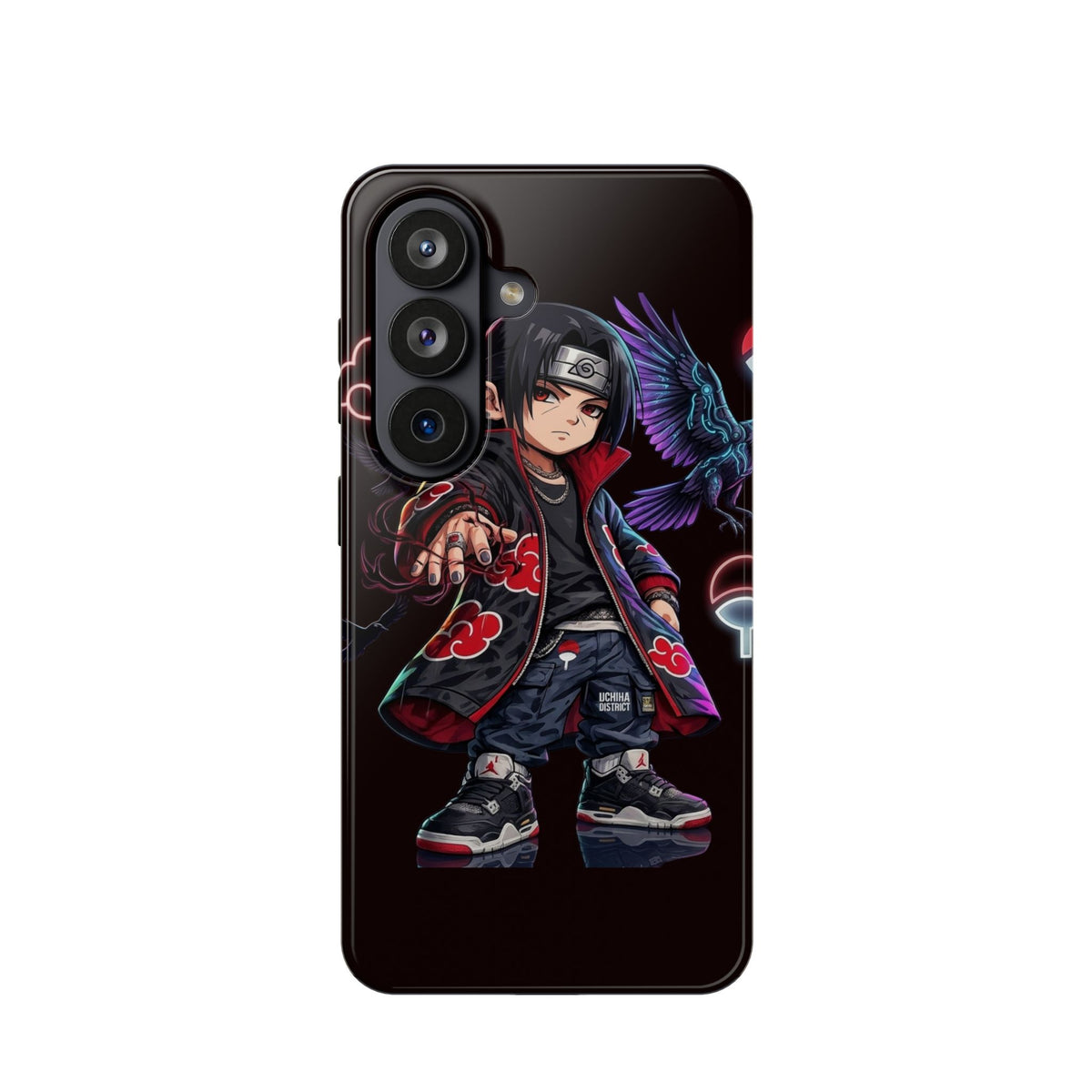 Anime Itachi-Inspired Magnetic Impact Phone Case — Akatsuki Style