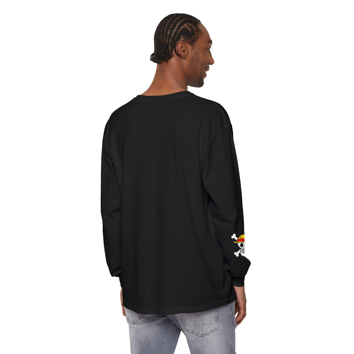 Crowned  Monkey d luffy Anime Pirate Long Sleeve Tee