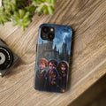Wizard School Trio  happy potter Phone Case | Magical Castle Illustration