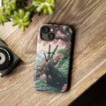 Zoro  phone case | Anime sword scene, cherry blossoms