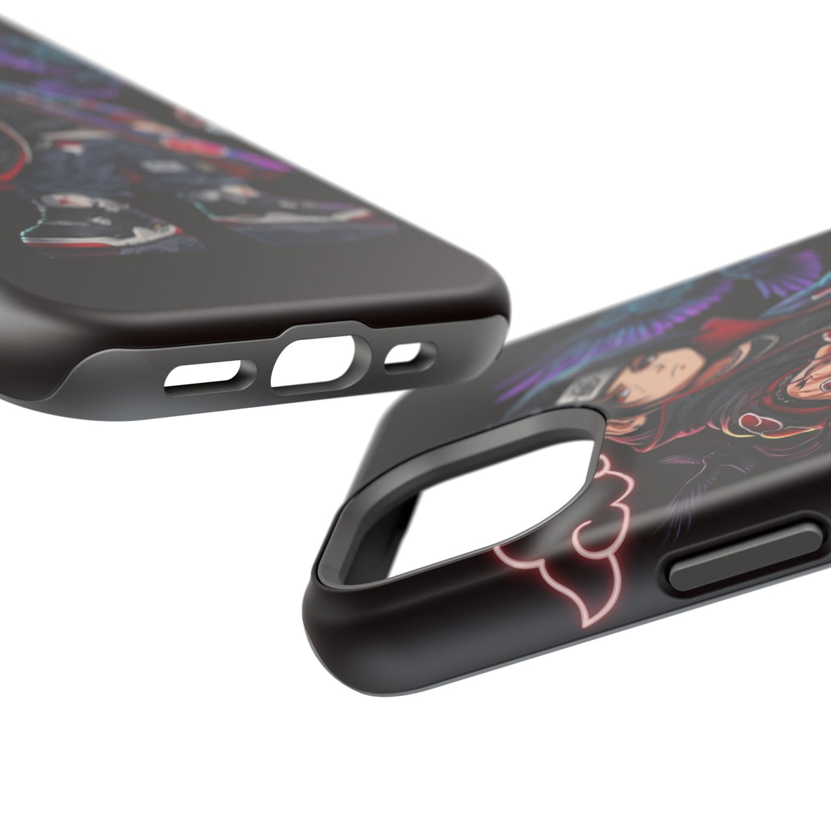Anime Itachi-Inspired Magnetic Impact Phone Case — Akatsuki Style