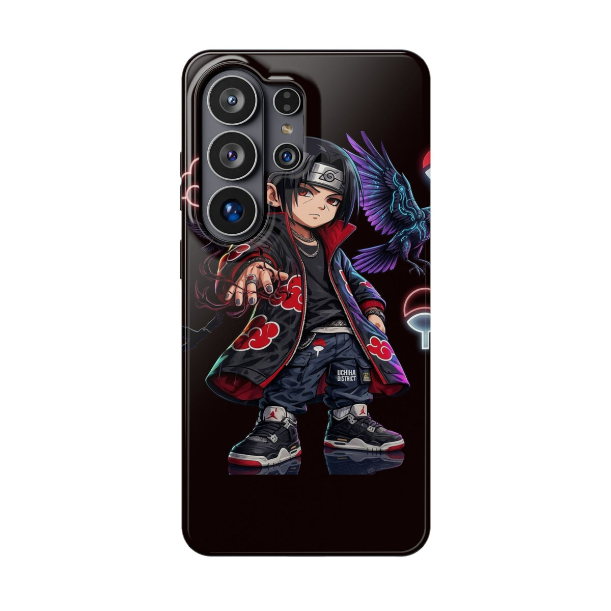 Anime Itachi-Inspired Magnetic Impact Phone Case — Akatsuki Style