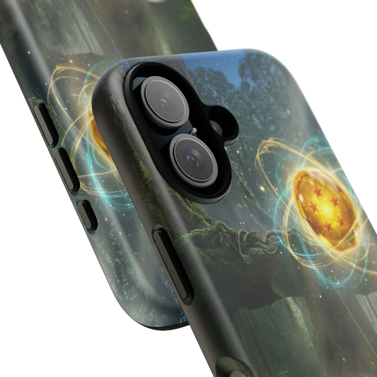 Grogu Dragonball Galaxy Forest Phone Case — Cute Baby Alien Magic Orb Design